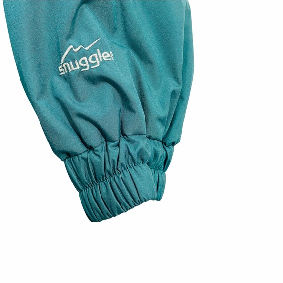Vintage '80s Kaelin Ski Snuggler in Teal Green with Pockets/Draw Cords/Snaps - Picture 3 of 10